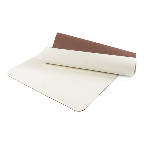 Cream and brown yoga mat available in Lahore