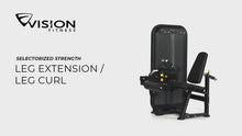 Load and play video in Gallery viewer, Leg extension curl machine workout video preview
