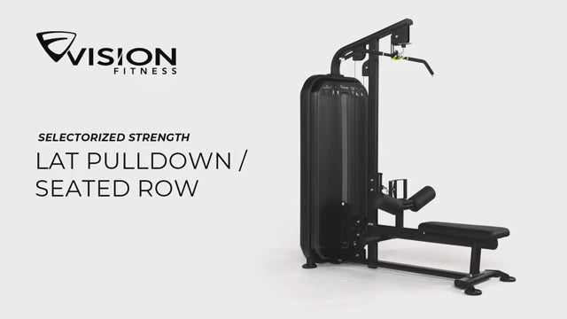 Lat pulldown seated row machine workout video preview