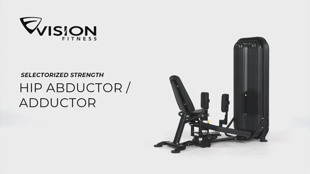 Hip abductor adductor machine workout video preview