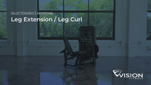 Load and play video in Gallery viewer, Vision Fitness Leg Extension / Leg Curl
