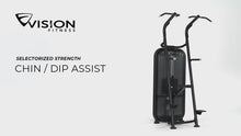 Load and play video in Gallery viewer, Chin dip assist machine workout video preview
