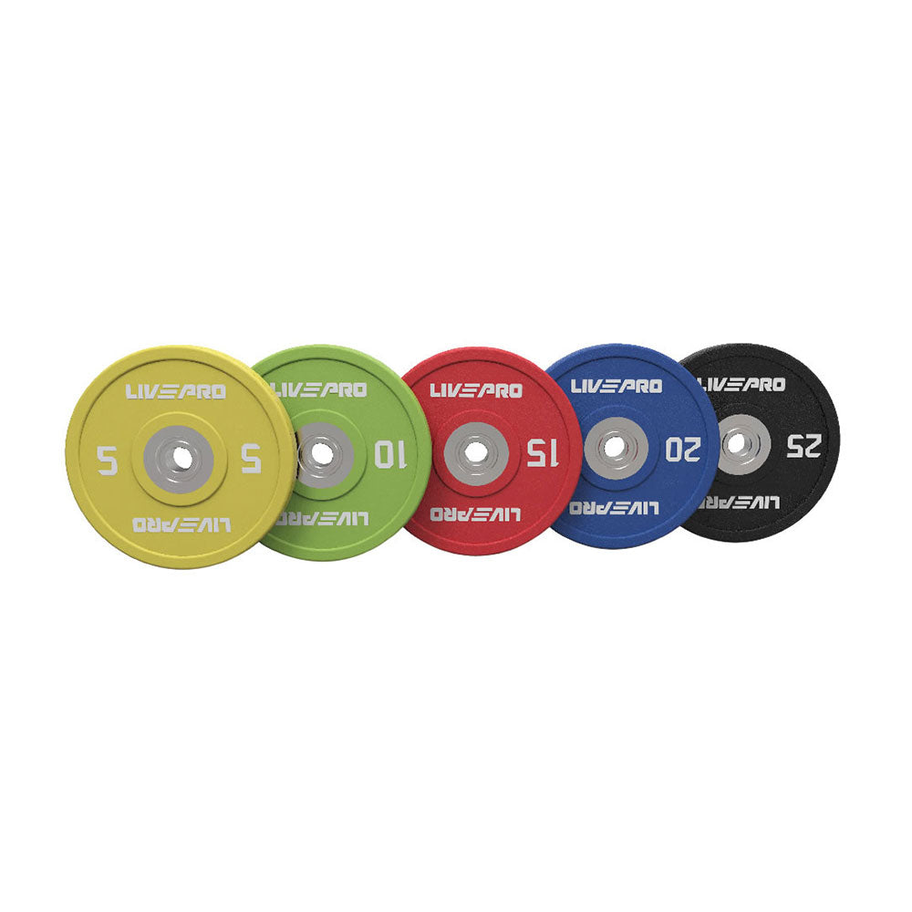 LIVEPRO URETHANE COMPETITION COLORED BUMPER PLATE