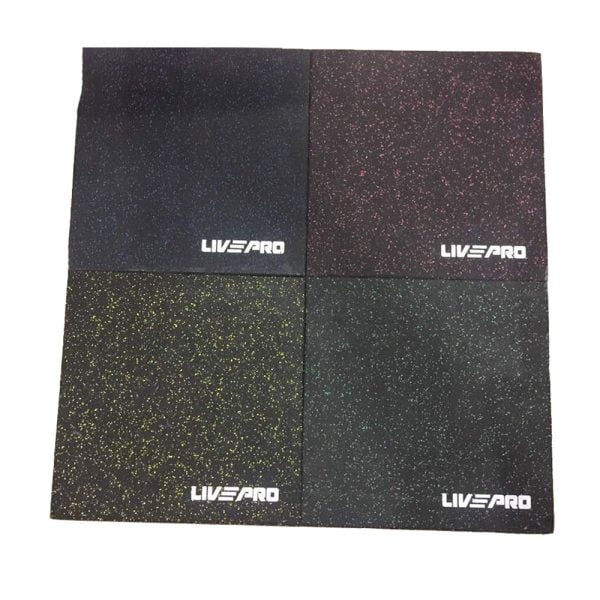 LIVEPRO RUBBER WEIGHTED GYM TILES
