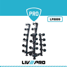 Load image into Gallery viewer, LIVEPRO 10 PAIRS STUDIO DUMBBELL RACK
